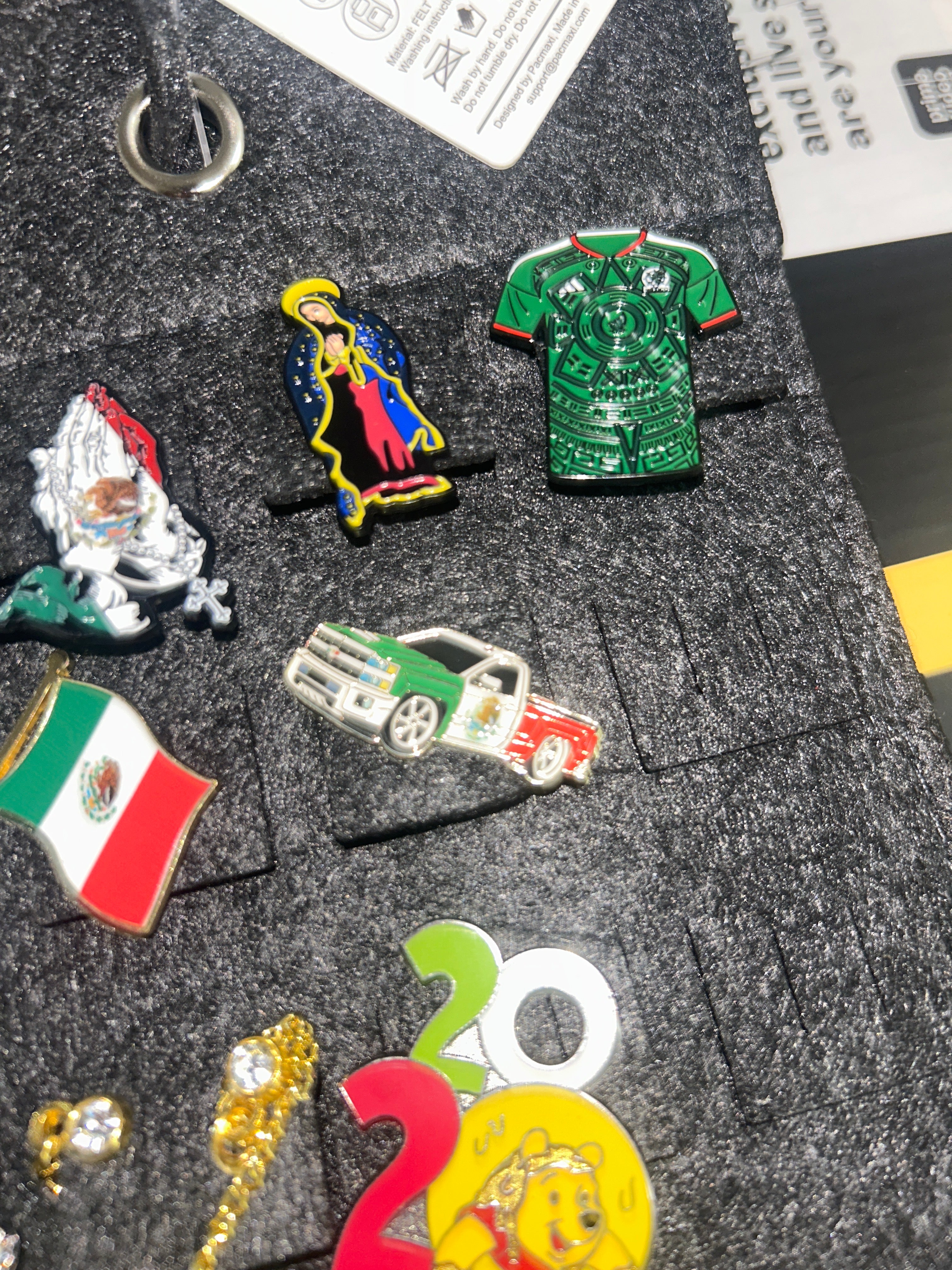 Designed pins