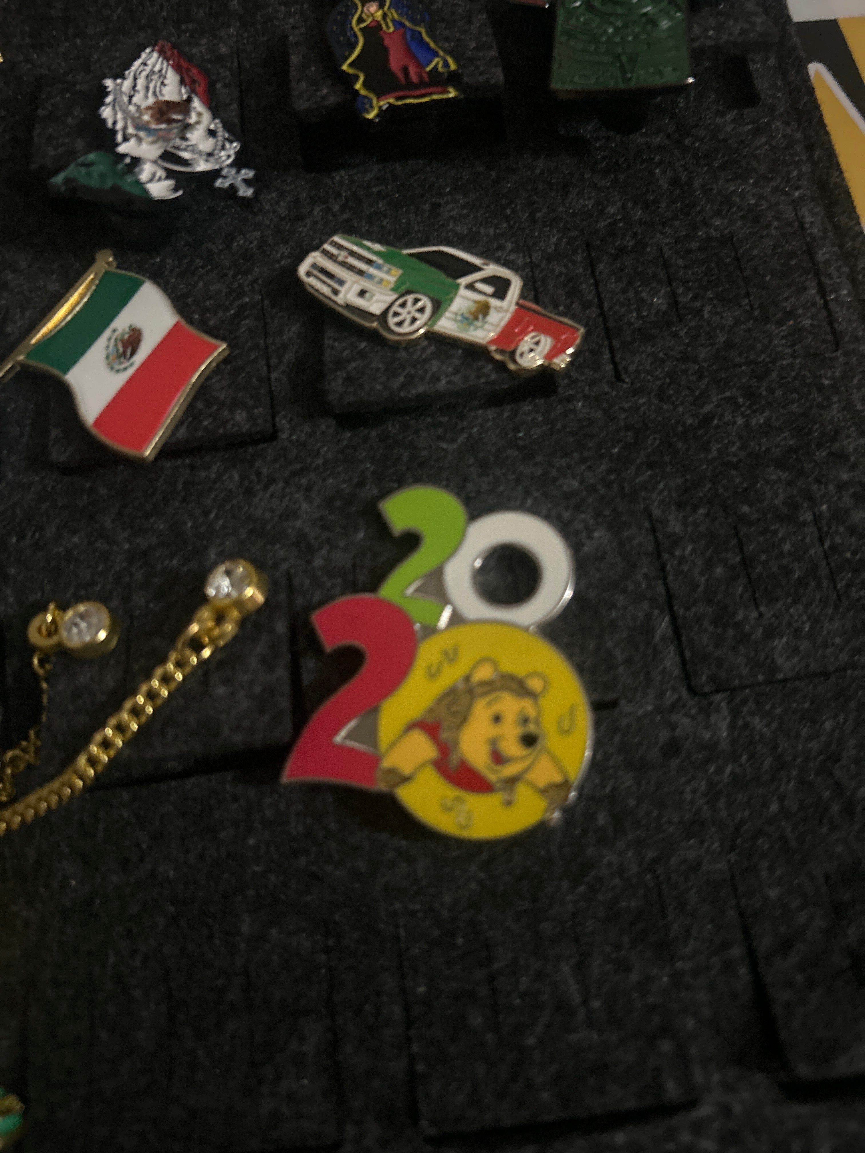 Designed pins