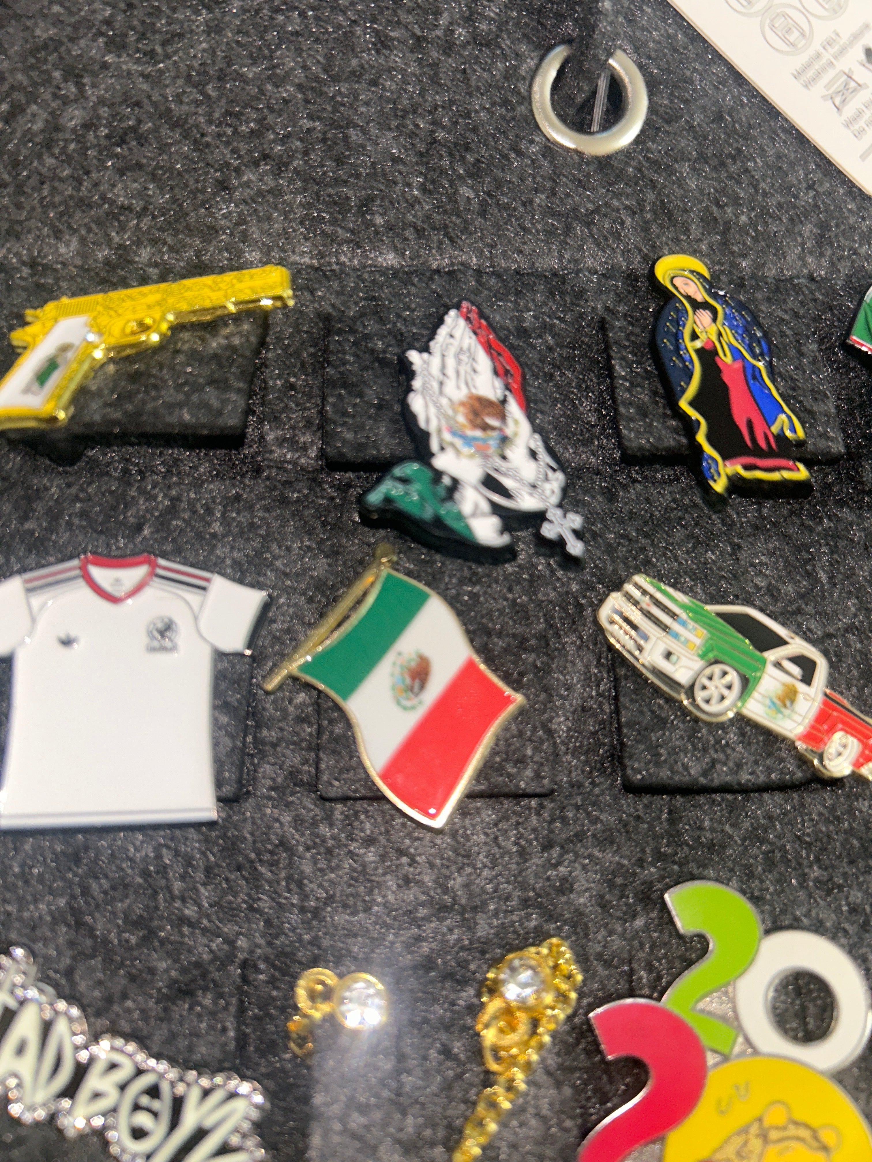 Designed pins