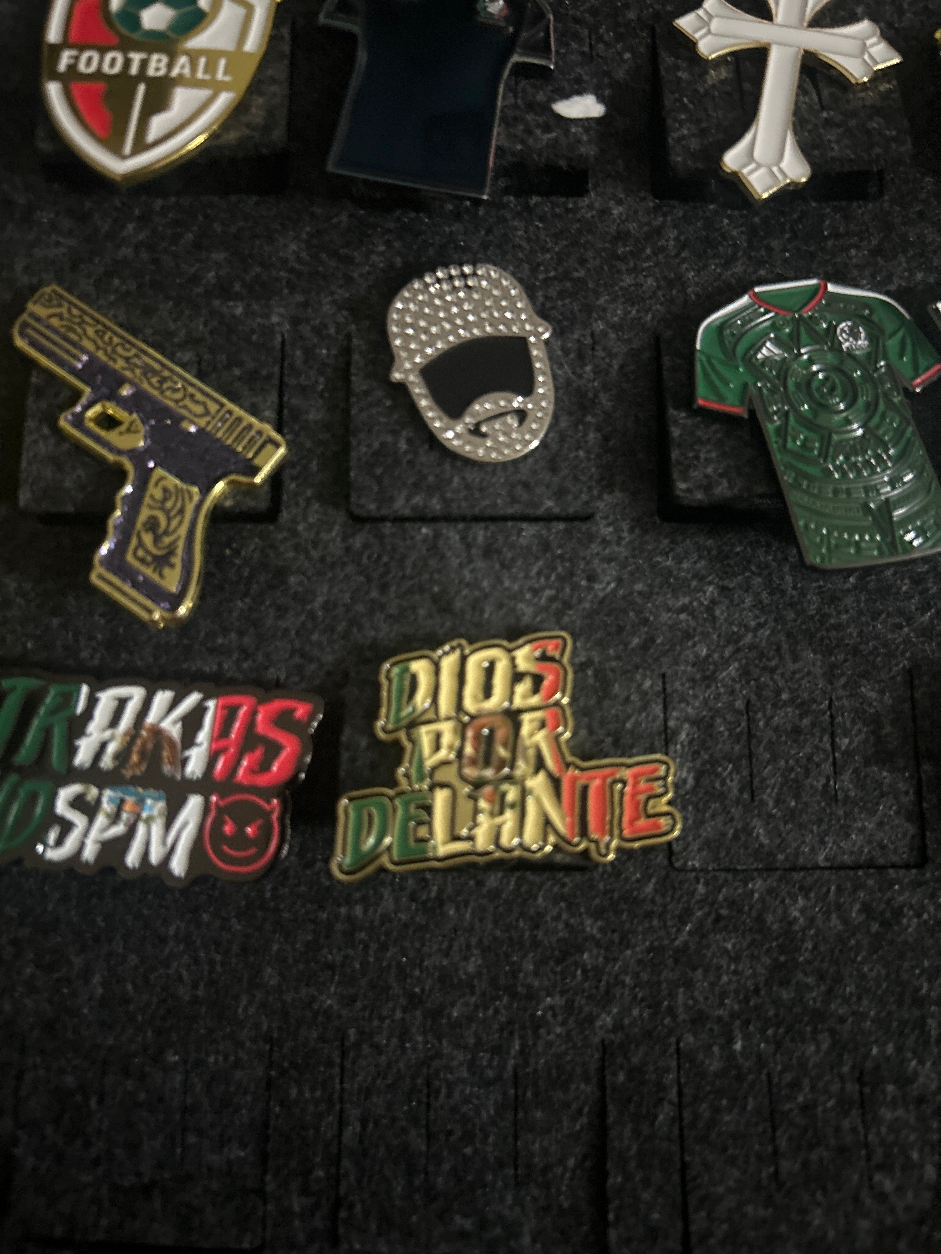 Designed pins