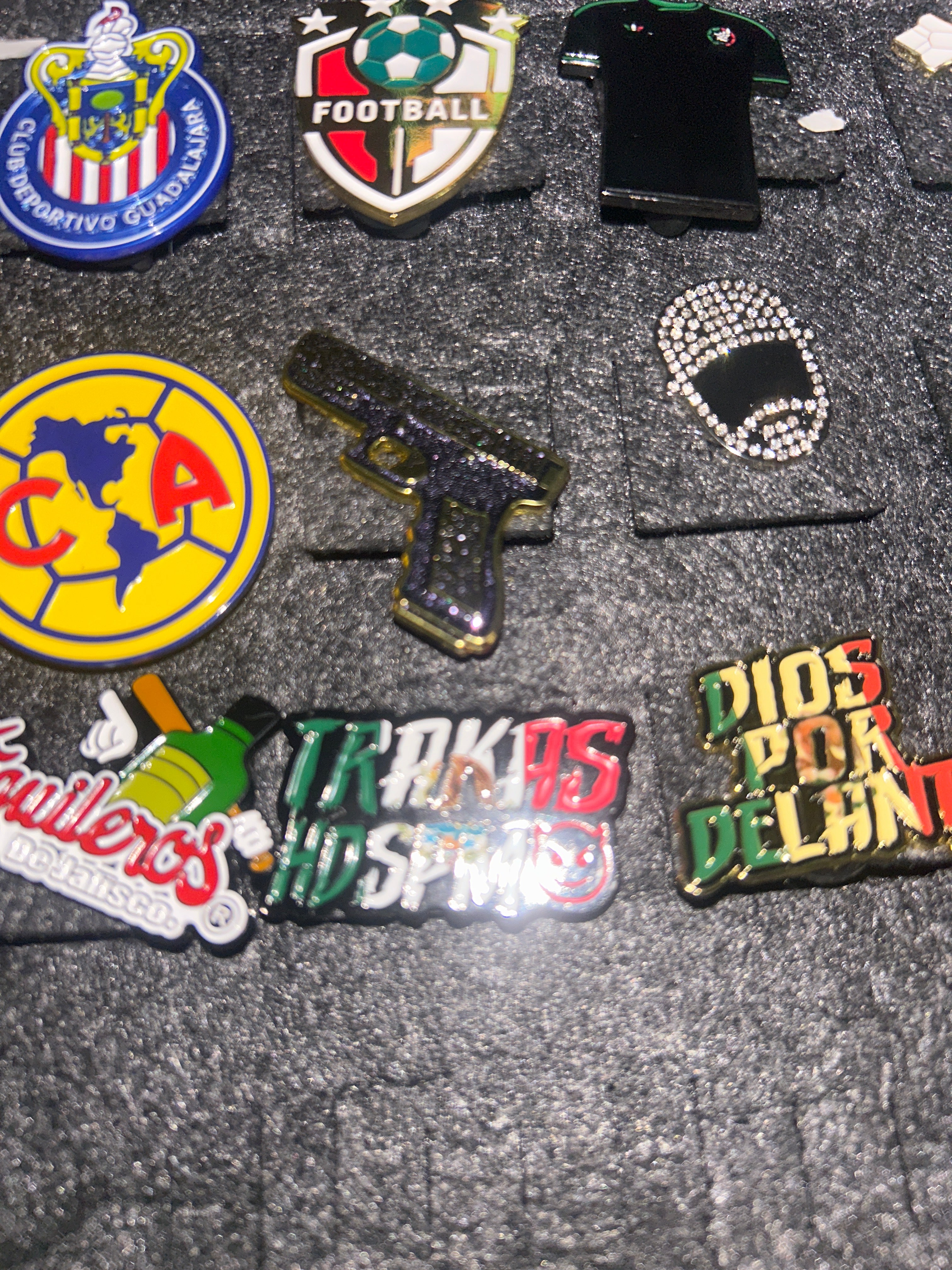 Designed pins