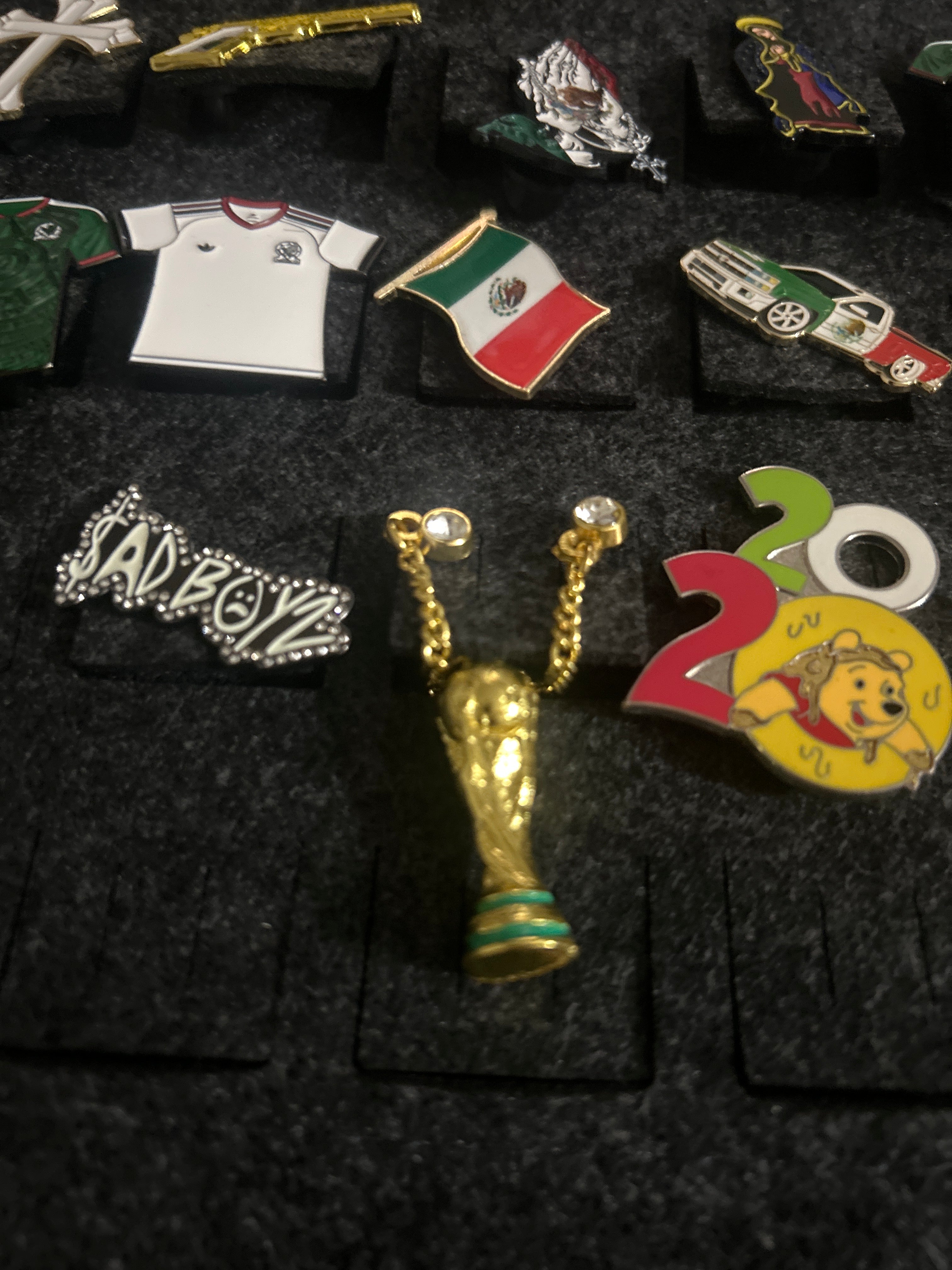 Designed pins
