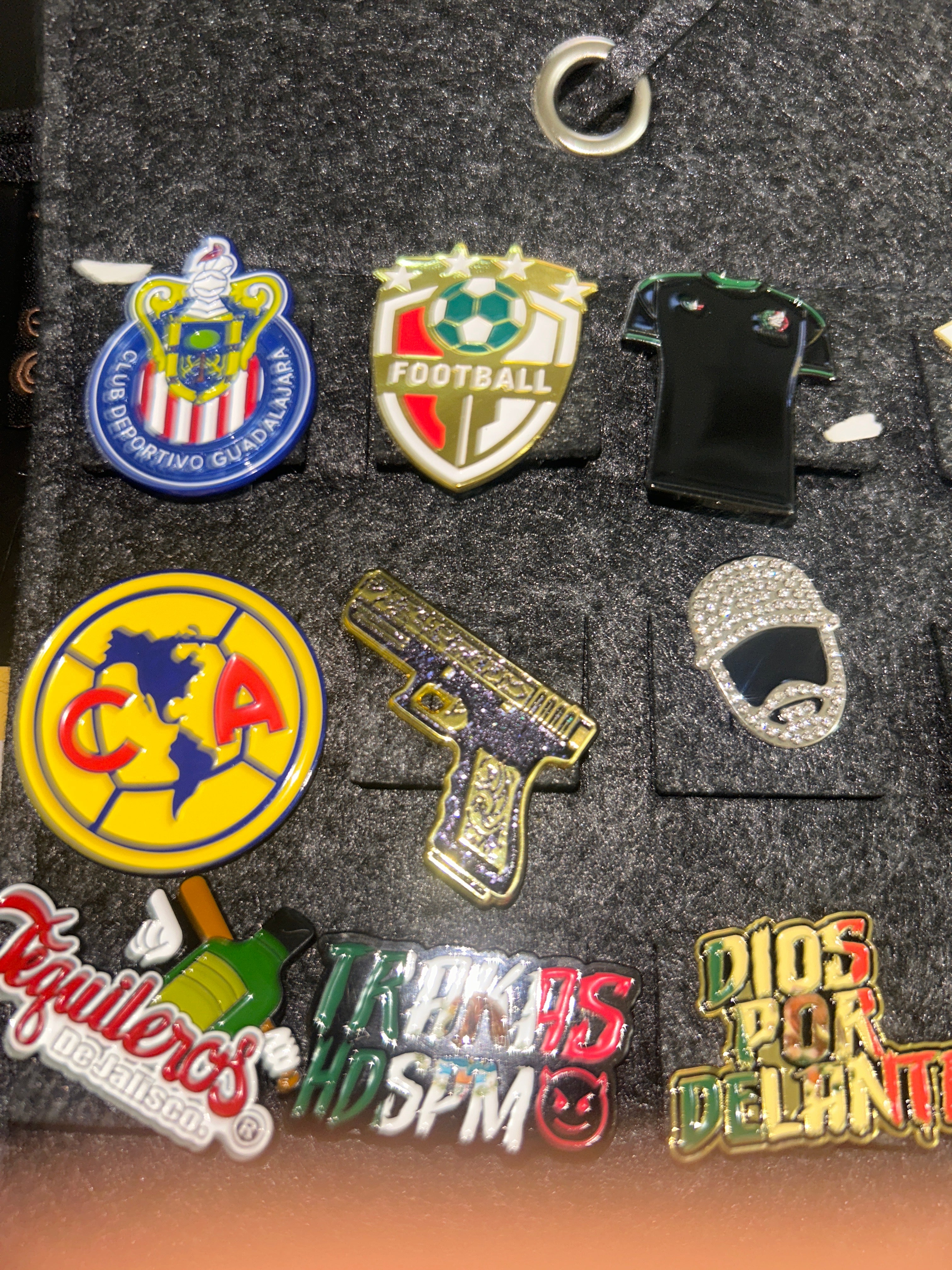 Designed pins